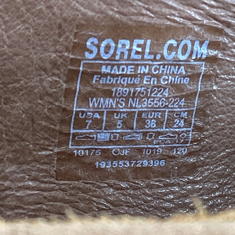 Sorel Sandals Size 7 Brown Wedge Heel Platform Slingback Ankle Strappy Open Toe - Picture 8 of 8